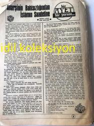 İSTANBUL DİYANET GAZETESİ YEREL TAŞRA BASINI --1 Haziran 1980  Yıl :10 Sayı :238-- Başyazı Köyde Beklenen Önder : Niyazi Baloğlu --İslam ülkeleri 2. takvim komisyonu  toplantısı İstanbul da yapıldı --Anarşinin Bahtsızlığından  İslam 'ın Saadetine --Görev ve Bedeli :Osman Şahin :Van Müftüsü --