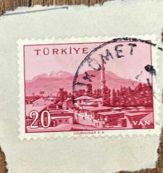 Mektup Zarfından Kesilmiş  / Postadan Geçmiş Pul Filateli - Damgalı - VAN, 5 PARA - Türkiye Cumhuriyeti