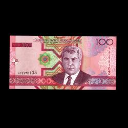TÜRKMENİSTAN (2005) - 100 Manat (ÇİL 10/10)