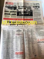 BURSA OLAY GAZETESİ YEREL TAŞRA BASINI---16 Mayıs 1990 --Sönmez den Eylem Çağrısı --Sporcuya Acı Son --Şahinoğlu dan hesap sordular --Haşimişcan  altına yeni merkez planı --İlçe  başkanlarından Tayan 'a tam destek ---Hububat Fiyatına Çiftçi Surat Astı --Aile bütünlüğüne devlet desteği--SHP 'liler Vali den Hesap Sordular --