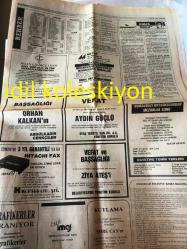 BURSA OLAY GAZETESİ YEREL TAŞRA BASINI---16 Mayıs 1990 --Sönmez den Eylem Çağrısı --Sporcuya Acı Son --Şahinoğlu dan hesap sordular --Haşimişcan  altına yeni merkez planı --İlçe  başkanlarından Tayan 'a tam destek ---Hububat Fiyatına Çiftçi Surat Astı --Aile bütünlüğüne devlet desteği--SHP 'liler Vali den Hesap Sordular --