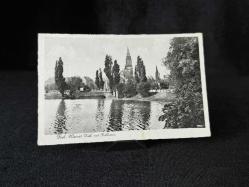 1941 yıllından Almanya Nazi Reich döneminden Gamma Haç Damgalı postadan geçmiş Kartpostal
