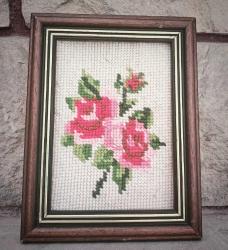 Ahşap Çerçeve Goblen Tablo