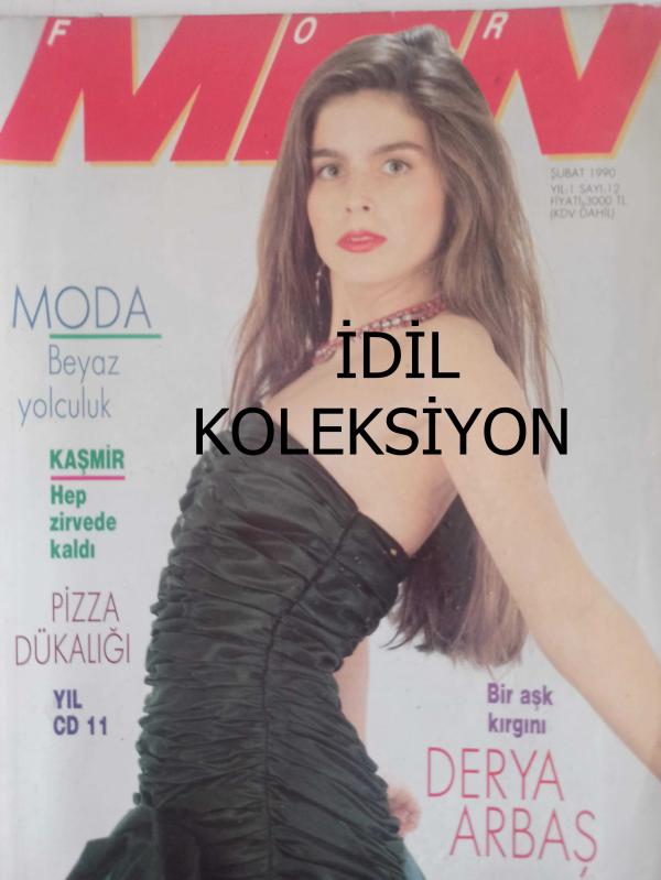 For Men Yetişkin Erkek Dergisi Şubat 1990 Derya Arbaş Adil  