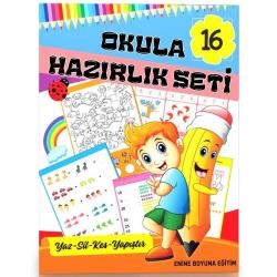 İlkokula Hazırlık Seti (16 Süper Kitap)
