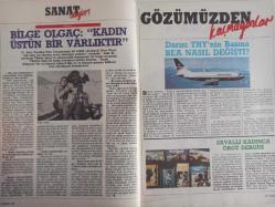 Kadınca Aylık Aktüalite Sinema Tiyatro Müzik ve Gençlik Mecmuası Dergisi - Ocak 1985 - Nazan Şoray - Hülya Avşar - Ferda Özgöral - Hülya Işıl - Ferhan Şensoy - ORhan Pamuk - 1985'te Paramızı Nereye Yatırsak - Sabahat Nasıl Değişti - Bir Elbise Dolabında İki Kişi Olur Mu? - Yılın Erkekleri - Pavyona da Gittik - Yaşayandan İtiraflar - Erkek Türleri - Çalışan Kadınlar ve Sorunları - Evlilikte Güven - Açık Mektup - Sema Dinçer - Cinsel Tedavi Yöntemleri - İktidarsızlık - Doktorlarımız Sağlıklarını Nasıl Koruyorlar? - Sanat Olayları - Biz Bize - Gözümüzden Kaçmayanlar - Dağarcık - 1985'te Burçlar ve Güzellik - Çelik Gülersoy - Enis Fosforoğlu - Bilge Olgaç - Ferhan Şensoy - Hülya Işıl - Eskiden de Vardı - Aynalar Neler Dedi - Türkan Arıkan - Necdet Calp - Öyle Bir Unutursunuz Kiii! fotoğraf ve haberi - Tam Takım Dergi