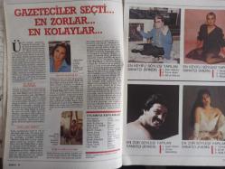 Kadınca Aylık Aktüalite Sinema Tiyatro Müzik ve Gençlik Mecmuası Dergisi - Eylül 1985 - Nükhet Duru - Gazeteciler Seçti En Zorlar En Kolaylar - Nükhet Duru - Neco - Leyla Erbil - Makyaj Sanatı - Kırışıklıklara Son - Benetton - Bir Elbise 11 Giysi - Akıllı Kadın Ne Yapar? - Yaşayandan İtiraflar - Yeniden Başlayanlar - Harem - Seçtiğiniz Erkek Sizi Ele Veriyor - Banyo Odaları - Yemek - Çağdaş Kadının Yaşam Rehberi - Hosteslik Güzel Meslek Ama - Seda Güler - Mimar Mualla Unhegger - Başarılı Kadınlar  - Aşkın Yedi Türü - Kadında Orgazm Neden Zor?  - Doğum Kontrol Yöntemleri - Bırakın Şu Sigarayı - Neden Şişmanlarız? - Sanat Olayları - Gözümüzden Kaçmayanlar - Açık Mektup - Biz Bize - Dağarcık - Öykü - Burç - Osman Şahin - Zeki Müren - Sezen Aksu - Türkan Şoray - Kadir İnanır - Atilla Özdemiroğlu - Ahmet Uğurlu - Kenan Kalav - Uğur Mumcu - Hıncal Uluç fotoğraf ve haberi - Tam Takım Dergi