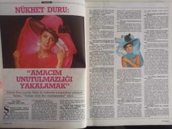 Kadınca Aylık Aktüalite Sinema Tiyatro Müzik ve Gençlik Mecmuası Dergisi - Eylül 1985 - Nükhet Duru - Gazeteciler Seçti En Zorlar En Kolaylar - Nükhet Duru - Neco - Leyla Erbil - Makyaj Sanatı - Kırışıklıklara Son - Benetton - Bir Elbise 11 Giysi - Akıllı Kadın Ne Yapar? - Yaşayandan İtiraflar - Yeniden Başlayanlar - Harem - Seçtiğiniz Erkek Sizi Ele Veriyor - Banyo Odaları - Yemek - Çağdaş Kadının Yaşam Rehberi - Hosteslik Güzel Meslek Ama - Seda Güler - Mimar Mualla Unhegger - Başarılı Kadınlar  - Aşkın Yedi Türü - Kadında Orgazm Neden Zor?  - Doğum Kontrol Yöntemleri - Bırakın Şu Sigarayı - Neden Şişmanlarız? - Sanat Olayları - Gözümüzden Kaçmayanlar - Açık Mektup - Biz Bize - Dağarcık - Öykü - Burç - Osman Şahin - Zeki Müren - Sezen Aksu - Türkan Şoray - Kadir İnanır - Atilla Özdemiroğlu - Ahmet Uğurlu - Kenan Kalav - Uğur Mumcu - Hıncal Uluç fotoğraf ve haberi - Tam Takım Dergi