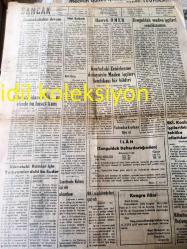 ZONGULDAK SANCAK GAZETESİ YEREL TAŞRA BASINI --16 Ocak  1964 Yıl :2 Sayı :560--Kıbrıs 'ta idare EOKA nın elinde --Londra da Kıbrıs İşi Ele Alınırken --Kozlu da ki Zehirlenme Dolayısıyla Maden İşçileri Sendikası Bir Bildiri Yayınladı -- Bu Bir Yetiştirme Meselesidir :Selma Erkut --Kemal Satırın Meclisteki Konuşması Başbakan Yardımcısı Suriye ile Alakadar Olduğumuzu Belirtti --Hazreti Ömer  :Necati Kurtuluş --Sancak Spor Devlet Bakanı Yolaç  Spor Teşkilatında Bir Tahkikat  Açıldığını Açıkladı --Operatör -Doktor  :İsmail Tuğsal --