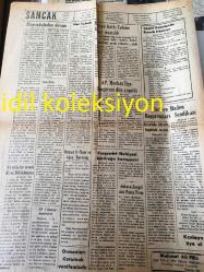 ZONGULDAK SANCAK GAZETESİ YEREL TAŞRA BASINI --16 Aralık 1963 Yıl :2 Sayı :533---İnönü yeni koalisyon  için evet derse  mesele yok --Türkiye İşçi Partisi İl Başkanı H. Likoğlu  Memlekette  Ferah Yolları --Perşembe Nahiyesi Elektriğe Kavuşuyor --Bir Sendikacının Sözleri ve Zonguldak : Tuğrul Dağcı --İnönü 'nün Gürsel 'e Bugün kü Cevabı Ne Olabilir ?--Verimle Çalışan Bir Sendika -- Batı Almanya da Firmalar Emekli  Maaşı Ödüyor---Osmanlı İmparatorluğunda İnkılap Hareketleri :Ahmet Bedevi  Kuran --AP .Merkez ilçe Kongresi  Dün Yapıldı ---