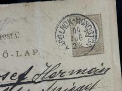 Macaristan Antiye 1899 yılından Macar Posta kendinden Pullu Posta Kartı postadan geçmiş varış damgalı