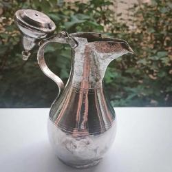 Gümüş Kaplama Antika Bakır İbrik