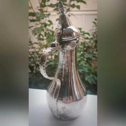 Gümüş Kaplama Antika Bakır İbrik
