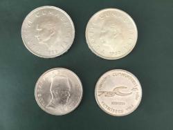 1999 CUMHURİYET MADENİ PARALARI  5.000 ,10.000 X2 ,25.000 X2 ,50.000 X2 ,100.000 + 100.000 LİRA ÇİLLL