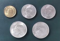2000 CUMHURİYET MADENİ PARALARI  5.000 ,10.000 X2 ,25.000 X2 ,50.000 X2 ,100.000 LİRA ÇİLLL