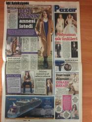 Sözcü Pazar Gazetesi, 5 Şubat 2017,  Mustafa Sönmezer, Gülben Ergen, Ozan Çolakoğlu, Pınar Turan, Ünal Demirkata, Tuvana Türkay, Hale Ceylan Barlas, Deniz Çakır, Gonca Vuslateri, Edda Sönmez, Caner Erkin, Şükran Oval, Emre Cevik, GülbEn'i UyarMak İstEDim, Baba Yazacak Anne Söyleyecek, Ask Bile Değişmiş!, Kimse Benden Nefret Etmiyor, Kiracısını Kapının Önüne Koydu, Hiç Sevişme Sahnesinde Oynamadım, Sarkılarımı Gözyasıyla Yazdım, Telefona Sar, Centilmen Caner, Yanlış Anlaşılması Organik Gıdalarla İlgili Gerçekler