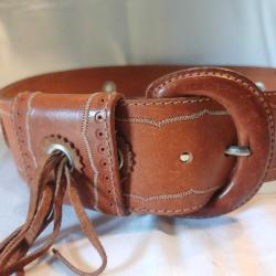 Kadın Deri Kemer Gön Vintage