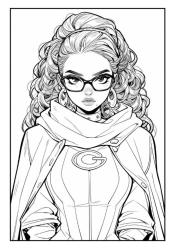 Süper KIZ Anime Boyama Kitabı (50 Boyama Sayfası)