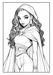 Süper KIZ Anime Boyama Kitabı (50 Boyama Sayfası)