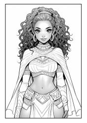 Süper KIZ Anime Boyama Kitabı (50 Boyama Sayfası)