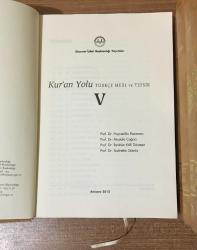 KUR'AN YOLU Türkçe Meal ve Tefsir 5 Cilt - Tam Takım - 4.BASKI