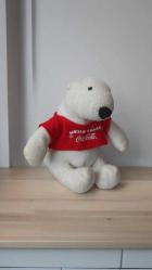 coca cola mutlu yıllar tişörtlü peluş ayıcık & 18 cm