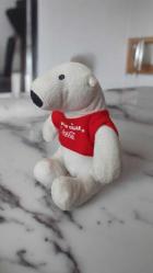 coca cola mutlu yıllar tişörtlü peluş ayıcık & 18 cm