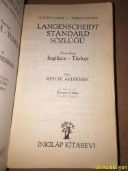 Langenscheidt Standard Sözlüğü - İngilizce , Türkçe / Türkçe , İngilizce - Resuhi Akdikmen - İnkilap Kitabevi - Hafif Yıpranmaları Mevcut