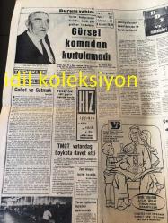 ANKARA HIZ GAZETESİ YEREL TAŞRA BASINI-----18 Şubat 1966 Yıl :1 Sayı :17--DYF -İş Yönetim Kurulu Toplantısı --Aklın Zaferi :Şerafettin Akova --Koca Topçu Otuz Bin Lira Maaş Alıyor --Kanun Teklifi --Rejim Sesleri :Necmi Ertez -Toprak Reformu Tasarısı Son Şeklini Alıyor --Ulus Sosyal Sigortalar Hastanesi Dün Açıldı --Demirel Atasagun ile uzun bir görüşme yaptı --Gürsel Komadan Kurtulamadı --TMGT vatandaşı boykota davet etti--