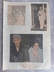 Türkan Şoray ile Annesi,Nazan Şoray,Rüçhan Adlı  Çeşitli Gazete Dergi ve Haber Sayfalarından kesilmiş 6 adet fotoğraflı 20*30cm ebadında arkalı önlü boş kağıda yapıştırılmıştır.
