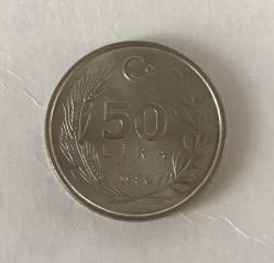1986 CUMHURİYET MADENİ PARALARI 50 LİRA ÇİLLL ( AĞLAYAN ATA - GÖZYAŞI ÇAPAĞI )