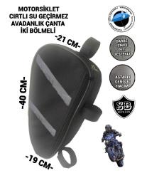 MOTORSİKLET KORUMA DEMİRİ ÇANTALARI YAN AVADANLIK REFLEKTÖRLÜ 40CM