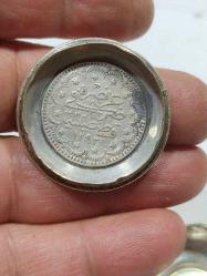 K94---SULTAN REŞAT OSMANLI GÜMÜŞ PARA DEKORLU AVRUPA ÜRETİMİ GÜMÜŞ ENFİYE KUTUSU