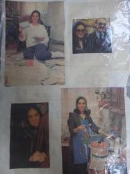 Türkan Şoray ile Rüçhan Adlı  Çeşitli Gazete Dergi ve Haber Sayfalarından kesilmiş 5 adet fotoğraflı 20*30cm ebadında arkalı önlü boş kağıda yapıştırılmıştır.