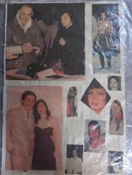 Türkan Şoray ile Rüçhan Adlı,Kadir İnanır Çeşitli Gazete Dergi ve Haber Sayfalarından kesilmiş 12 adet fotoğraflı 20*30cm ebadında arkalı önlü boş kağıda yapıştırılmıştır.
