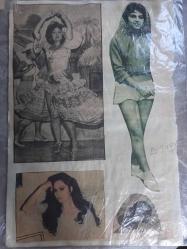 Türkan Şoray ile Kadir İnanır Çeşitli Gazete Dergi ve Haber Sayfalarından kesilmiş 7 adet fotoğraflı 20*30cm ebadında arkalı önlü boş kağıda yapıştırılmıştır.