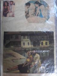 Türkan Şoray ile Cihan Ünal Çeşitli Gazete Dergi ve Haber Sayfalarından kesilmiş 5 adet fotoğraflı 20*30cm ebadında arkalı önlü boş kağıda yapıştırılmıştır.