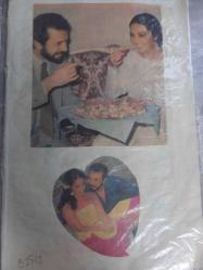 Türkan Şoray ile Cihan Ünal  Çeşitli Gazete Dergi ve Haber Sayfalarından kesilmiş 5 adet fotoğraflı 20*30cm ebadında arkalı önlü boş kağıda yapıştırılmıştır.