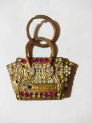 12143-METAL BAYAN ÇANTASI FORMUNDA ANAHTARLIK