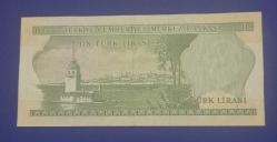 6 emisyon 2 tertip 10 Lira çil altı G 39 seri 1975-1981)