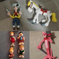 red kit lucky luke düldül Pink pembe panter taş devri fred barni çakıl wilma figür oyuncak biblo koleksiyon dekor hediye nostalji tasarım süs hobi eğlence vintage aksesuar promosyon reklam Hediyelik dekorluk retro