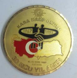 Kara Harp Okulu 30. Yıl Mezuniyet Anısı Madalyon  1967-1997
