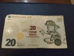 PR102----KAĞIT PARA TEB MİNEPOLİS ŞUBESİ 20 MİNOS