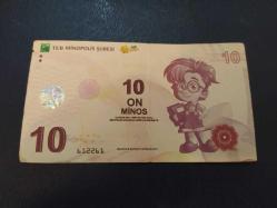 Efemera - PR102----KAĞIT PARA TEB MİNEPOLİS ŞUBESİ 10 MİNOS - kitantik - kitaLog