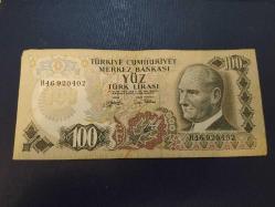 PR101--KAĞIT PARA 100 TÜRK LİRASI