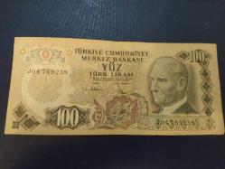 PR101---KAĞIT PARA 100 TÜRK LİRASI