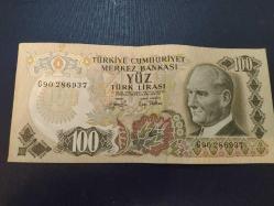 PR102-----KAĞIT PARA 100 TÜRK LİRASI--ÇOK TEMİZ