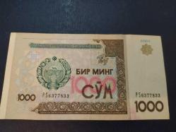 PR100-----KAĞIT PARA ÖZBEKİSTAN 1000 CYM