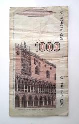 İtalya 1000 Lire 1982 Marco Polo Portreli