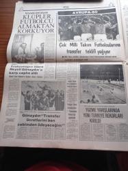 Milli Gazete - 24 Haziran 1980 - Yüzme Yarışlarında Yeni Türkiye Rekoru Kırıldı - Çek Milli Takım Oyuncularına Teklif Yağıyor - NATO Bakanları Ankara'da Toplanıyor - Necmettin Erbakan Süleyman Demirel İle İkinci Görüşmeyi Yaptı - Irak Enformasyon Genel Müdürü Hasan Tuelba Türkiye Ne İsterse Vermeğe Hazırız - MSP Grup Sözcüsü Konya Milletvekili Şener Battal Önemli Olan Hükümetin Şekli Değil İnanç Ve Felsefesidir